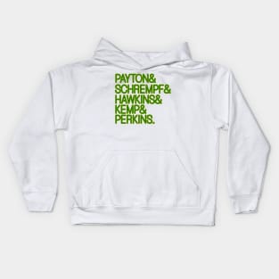 Seattle SuperSonics Retro 90s Lineup Fan Art Kids Hoodie